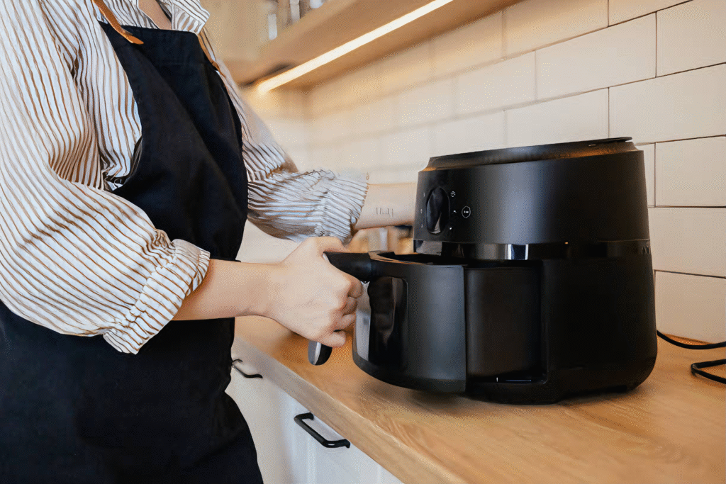 onde colocar airfryer na cozinha